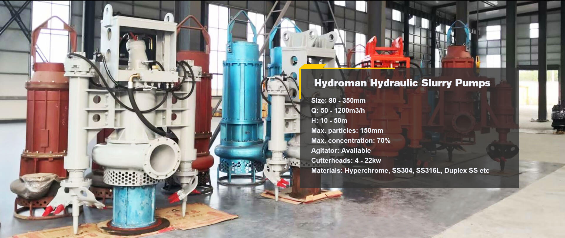 Hydroman Hydraulic Slurry Pumps