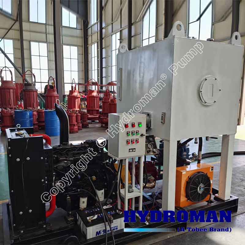 Hydraulic Slurry Pump with Hydraulic Power Pack