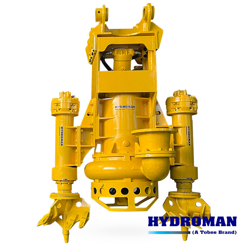 Excavator Dredge Attachment Hydraulic Submersible Slurry Pump with Cutterhead