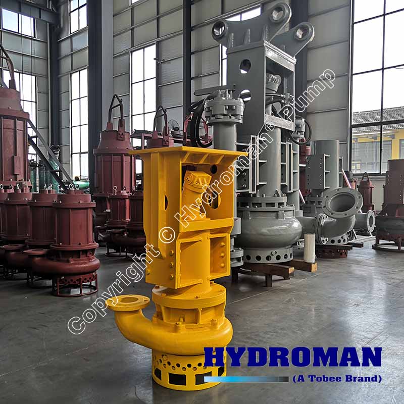 Excavator hydraulic driven dredge pump