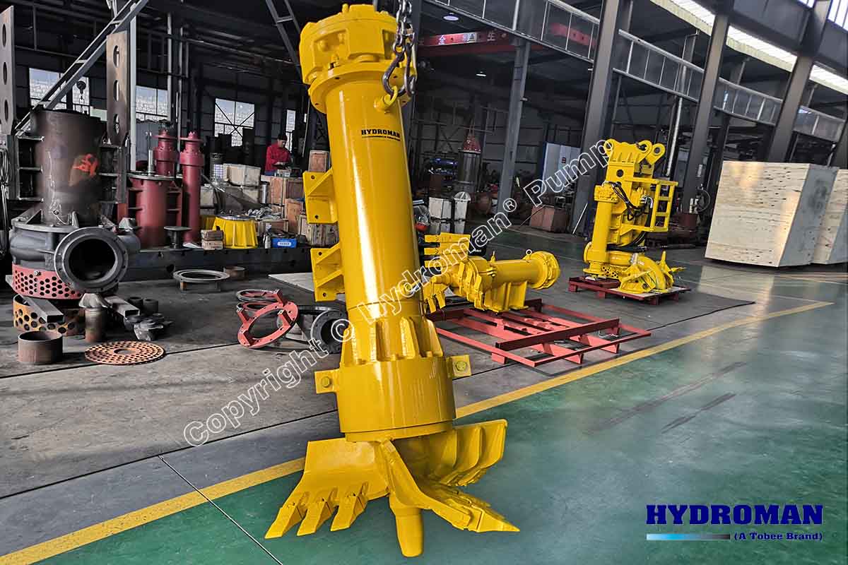 Hydraulic Dredging Excavator of Submersible Slurry Pump