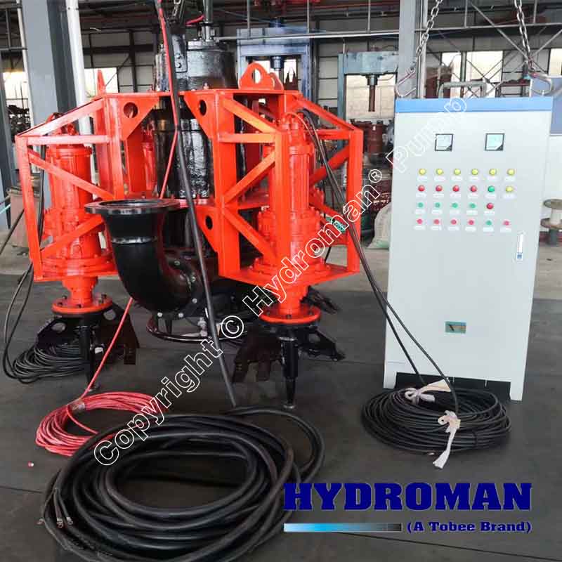 Electric submersible slurry pump with control panel
