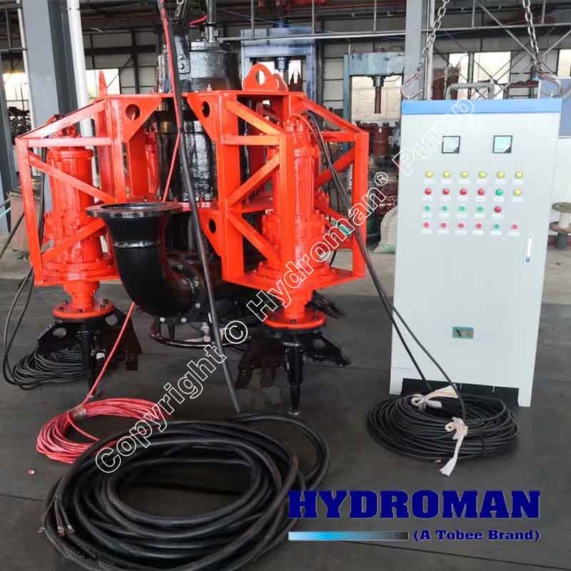 Electric submersible slurry pump with control panel
