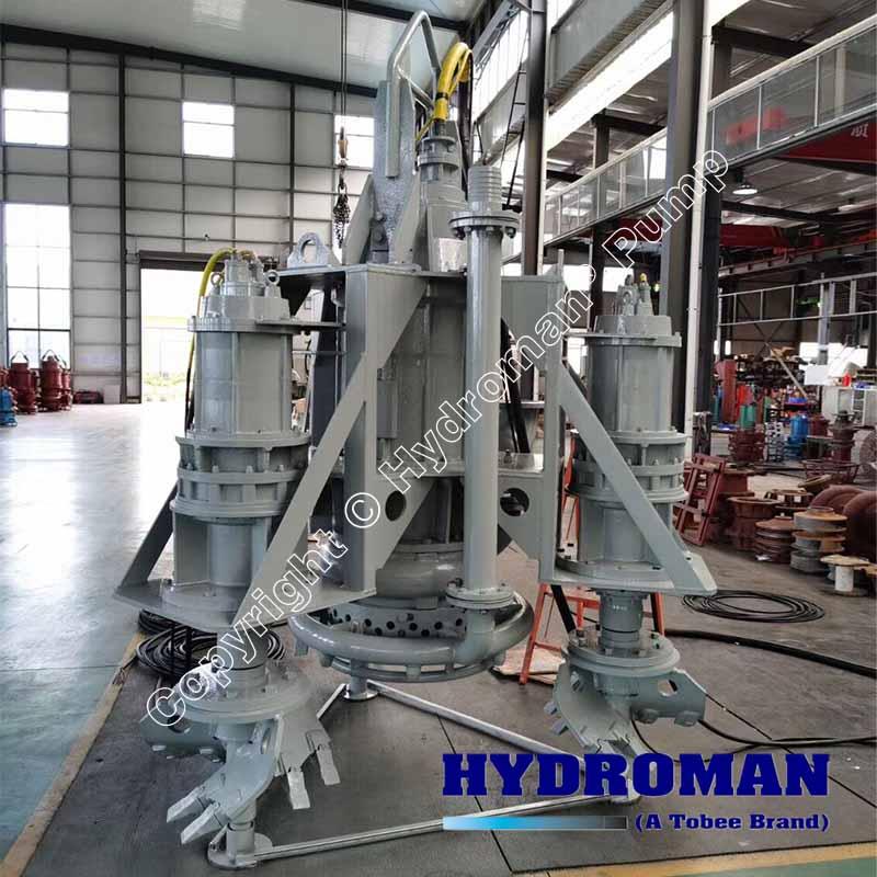 Underground coal mine submersible type mud pump