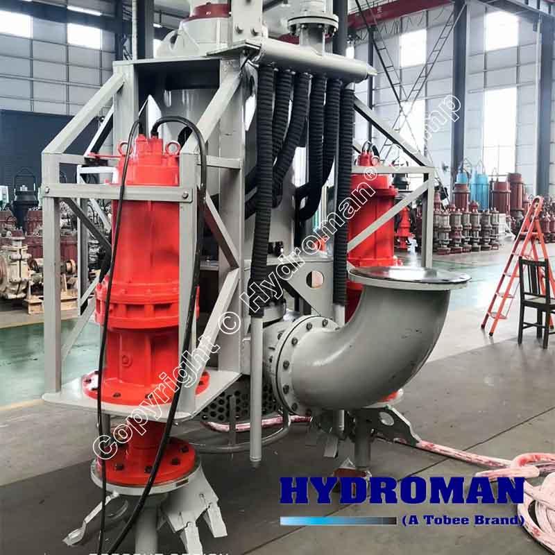 Heavy Duty Electric Submersible Slurry Pump with Head Cutters