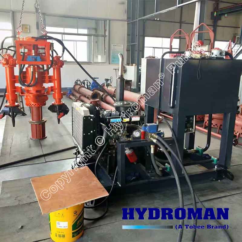 Hydraulic Submersible Slurry Pump with Diesel Power Pack