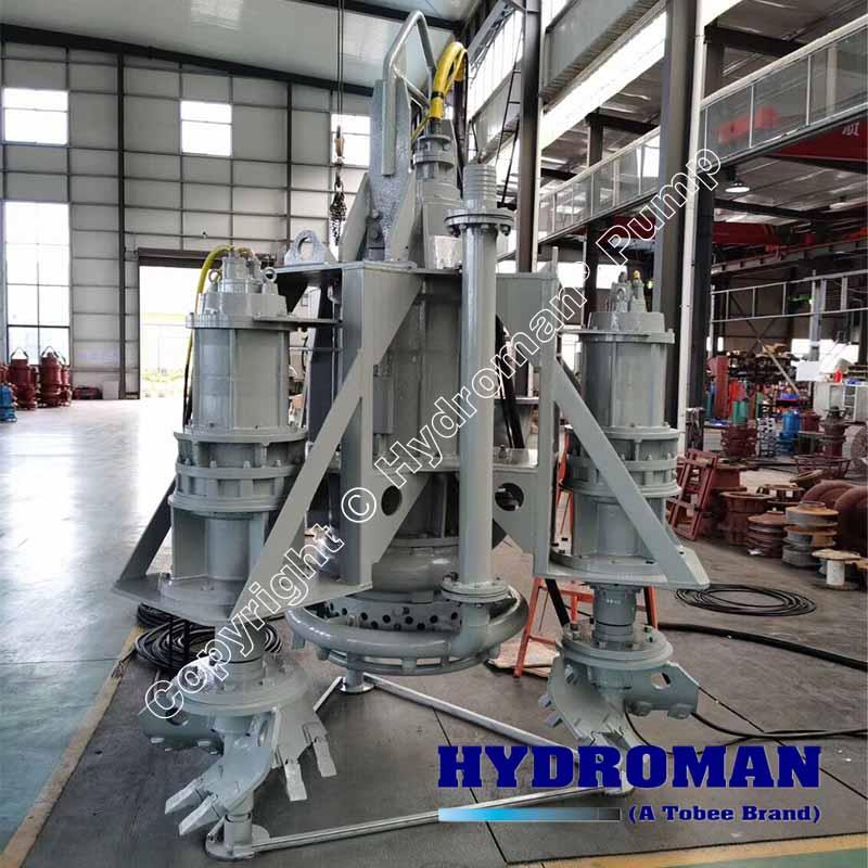 Submersible Dredging Pump with Side Cutters and Jet Ring