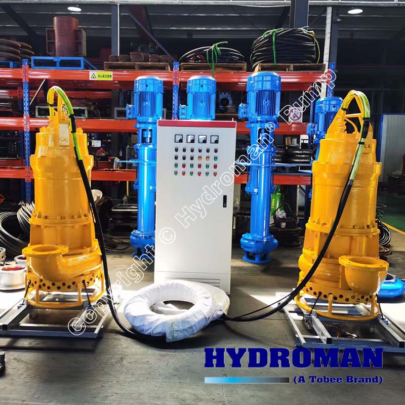 Submersible Slurry Pump with VFD cabinet