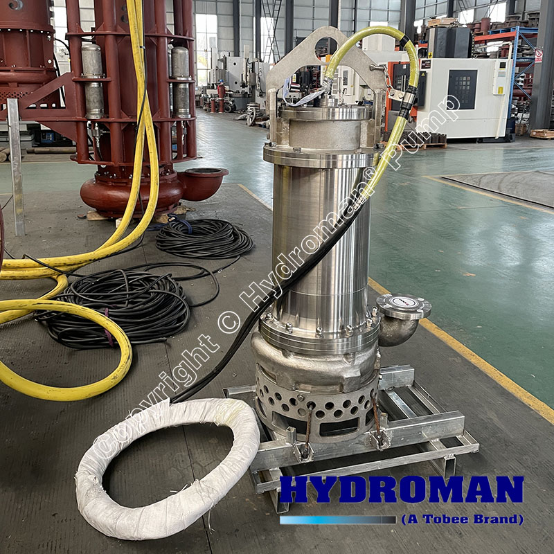submersible slurry pump in 316 stainless steel