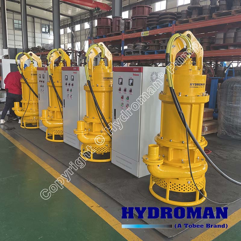 submersible slurry pumps with VFD control pannels