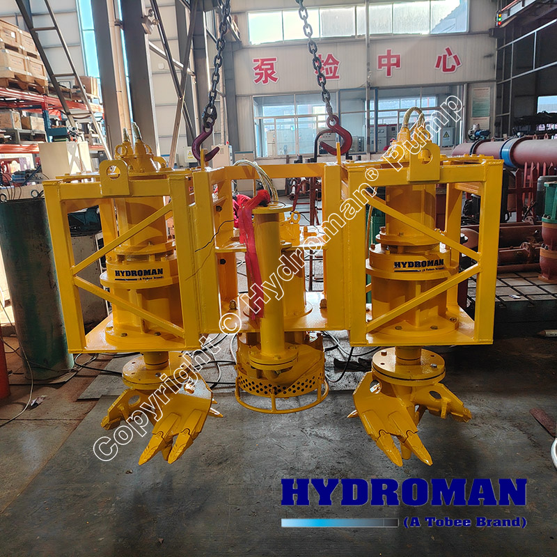 electric submersible silt,sand, the clay  dredging pump with cutter ring