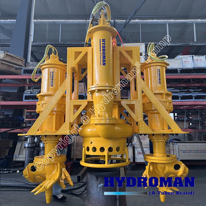 8 inch Electric Submersible Slurry Pump with Side Aitators for Dredging Sand