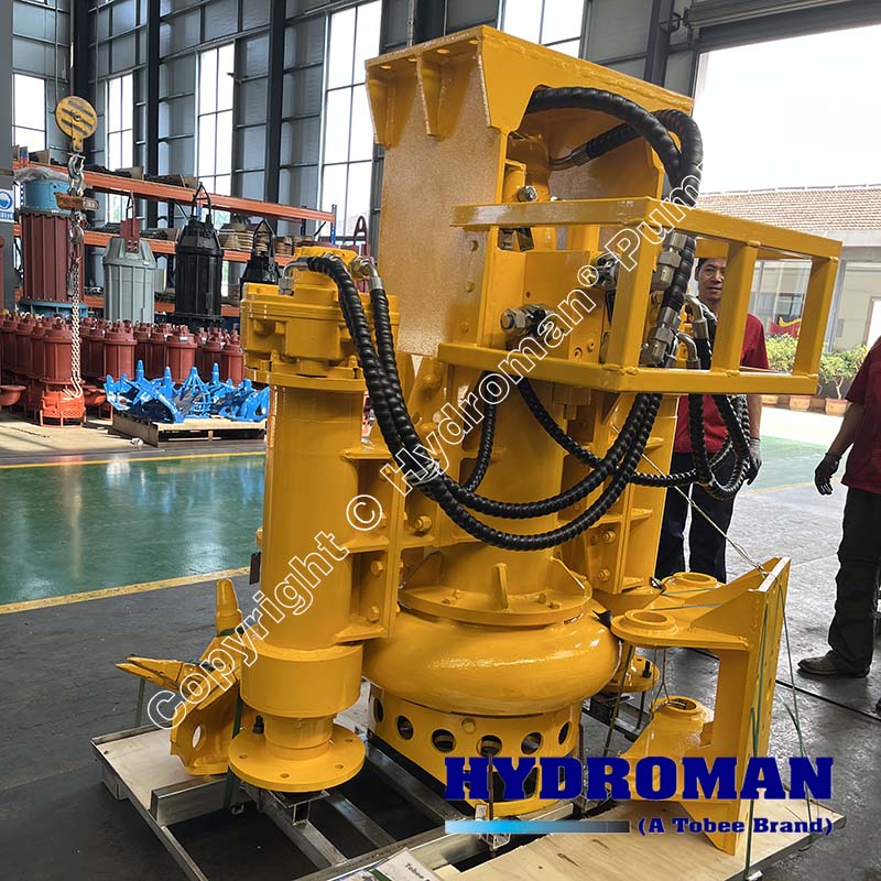 Hydraulic Dredge Pump installation on Hitachi Ex-200