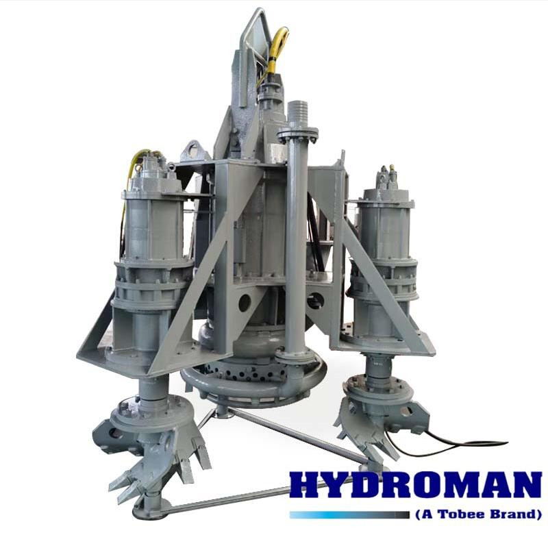 Submersible Clay Dredging Pump with Water Jet Ring and Head Cutters