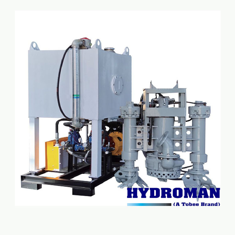 Hydraulic Diesel Power Pack Submersible Slurry Pump with Side Cutters for Pulp Mixing