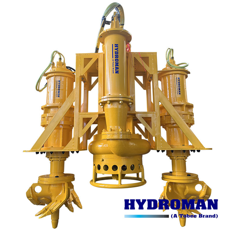 Heavy Duty Electric Submersible Dredging Pump with Side Agitators