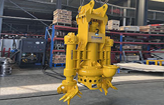 Hitachi zx 240 Excavator Mounted Hydraulic Slurry Pump to Dredging Slimes